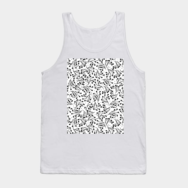 Simple Leaf Design Tank Top by zarya_kiqo